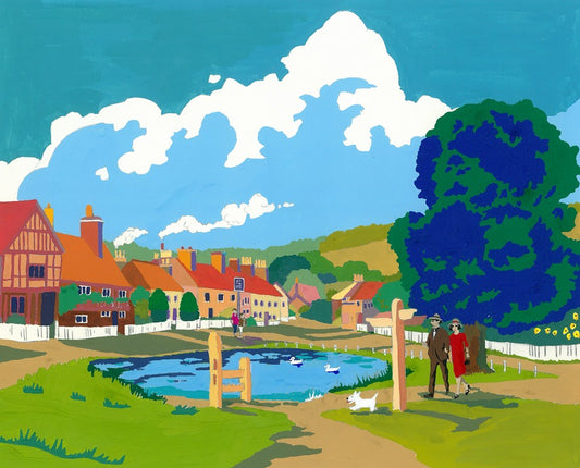 Aldbury Pond Original Painting