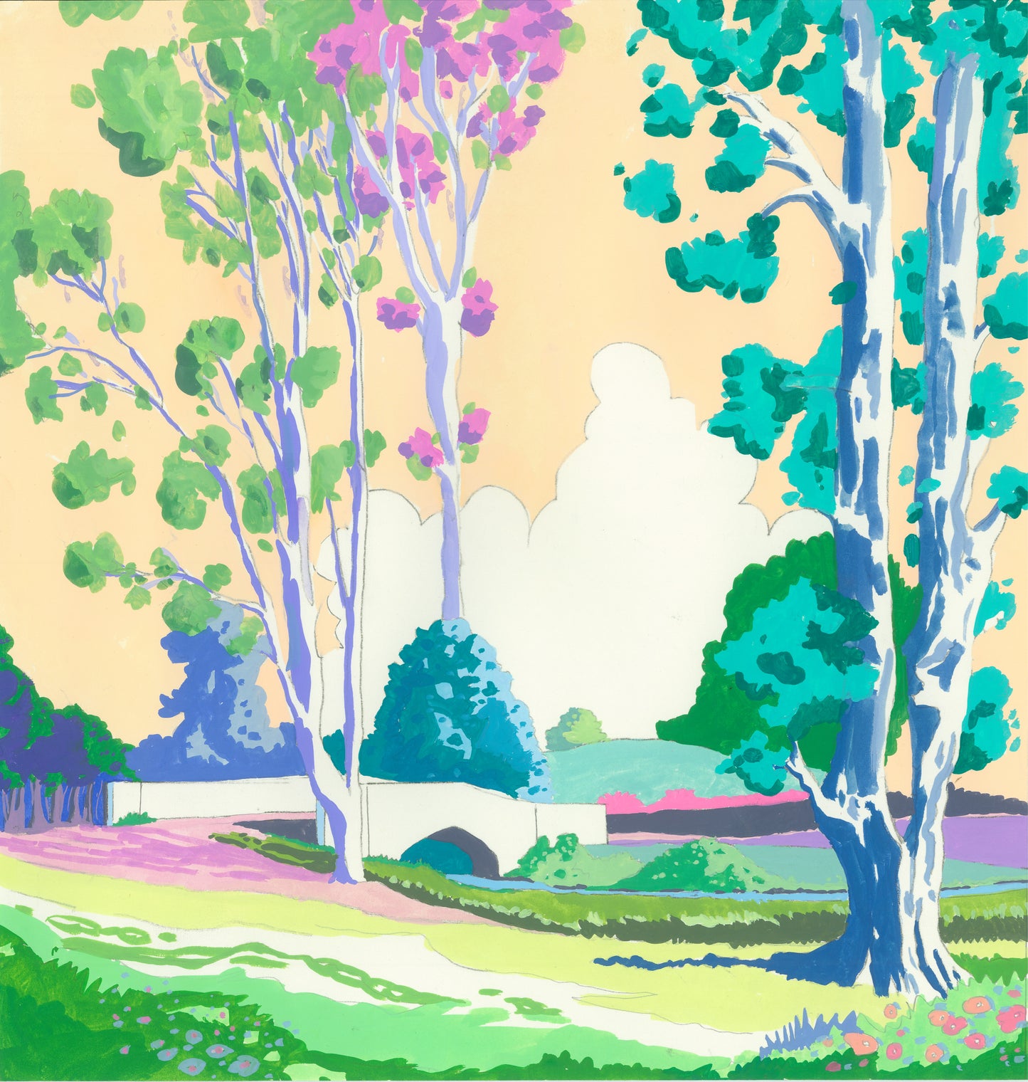Bridge 167 Cassiobury Park Watford Original Painting