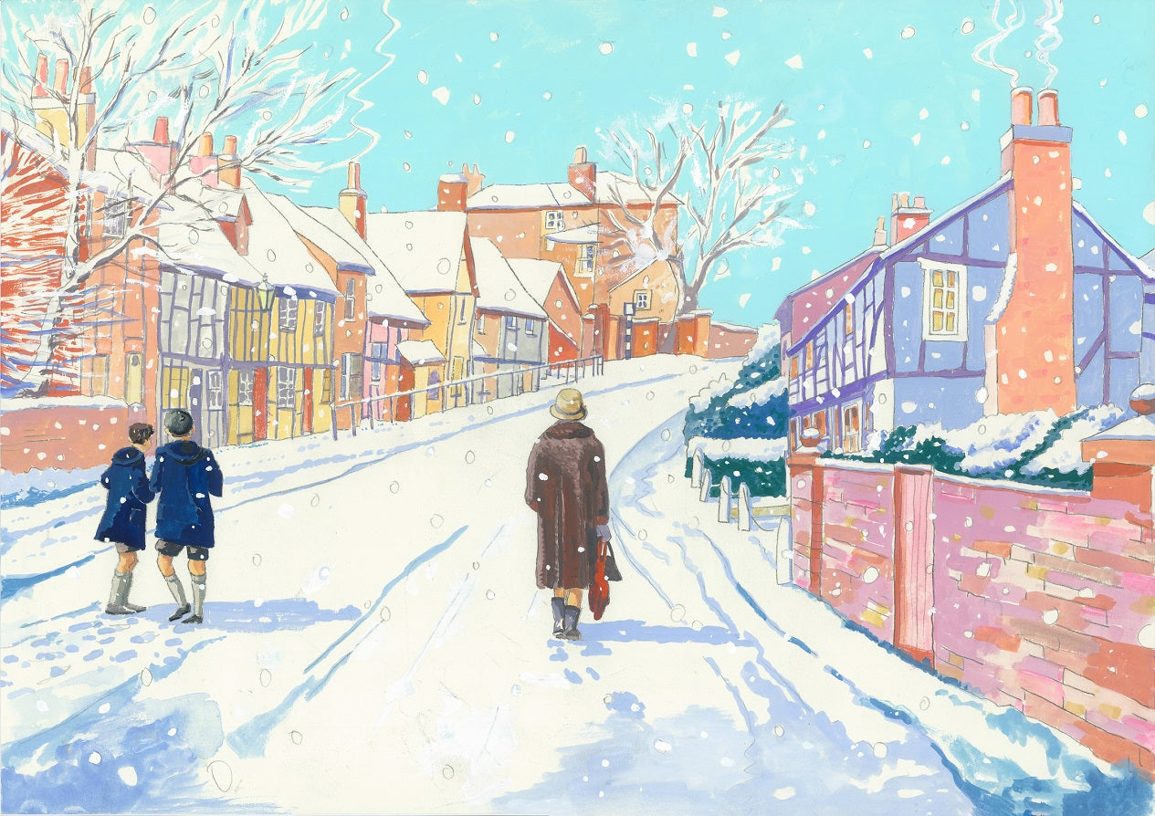 Castle Street Berkhamsted in the snow