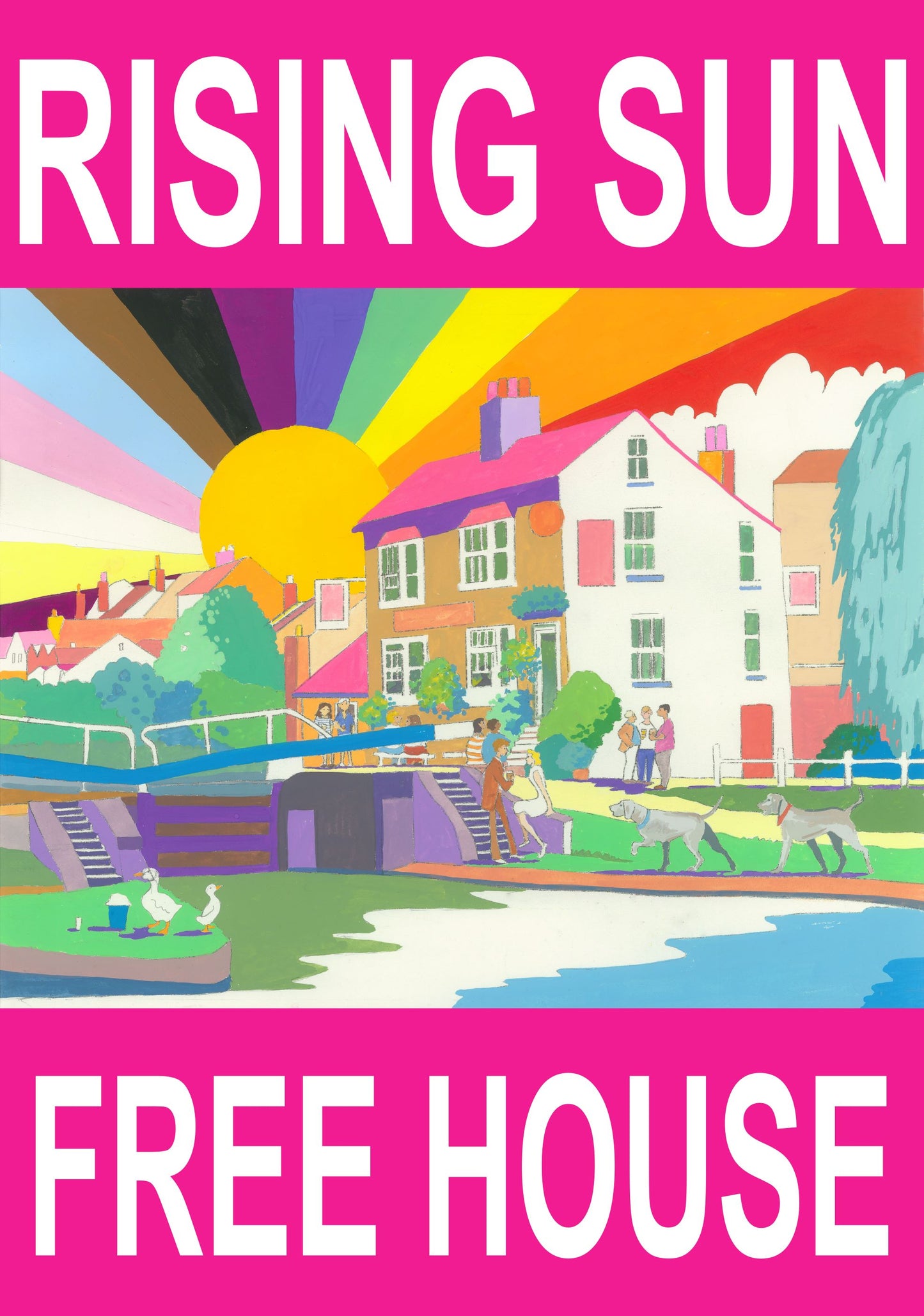 The Riser pub sign 2 original Painting NOW SOLD