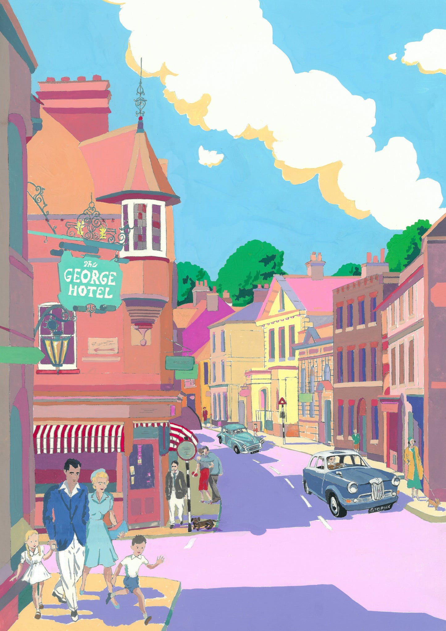 Tring High St Original Painting
