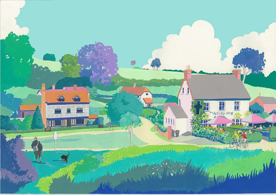Alford Arms Frithsden Original Painting