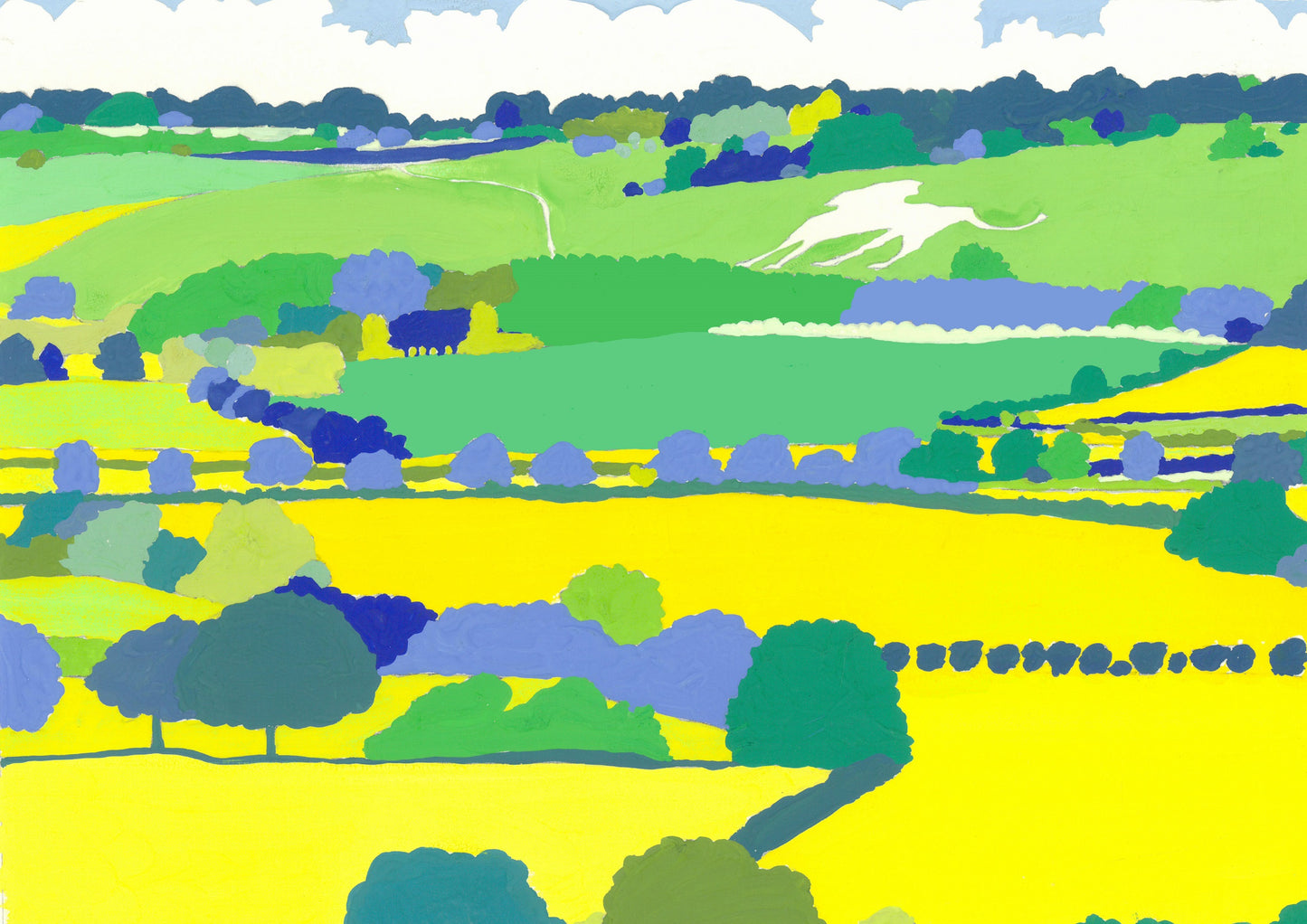 The White Lion Whipsnade Original Painting