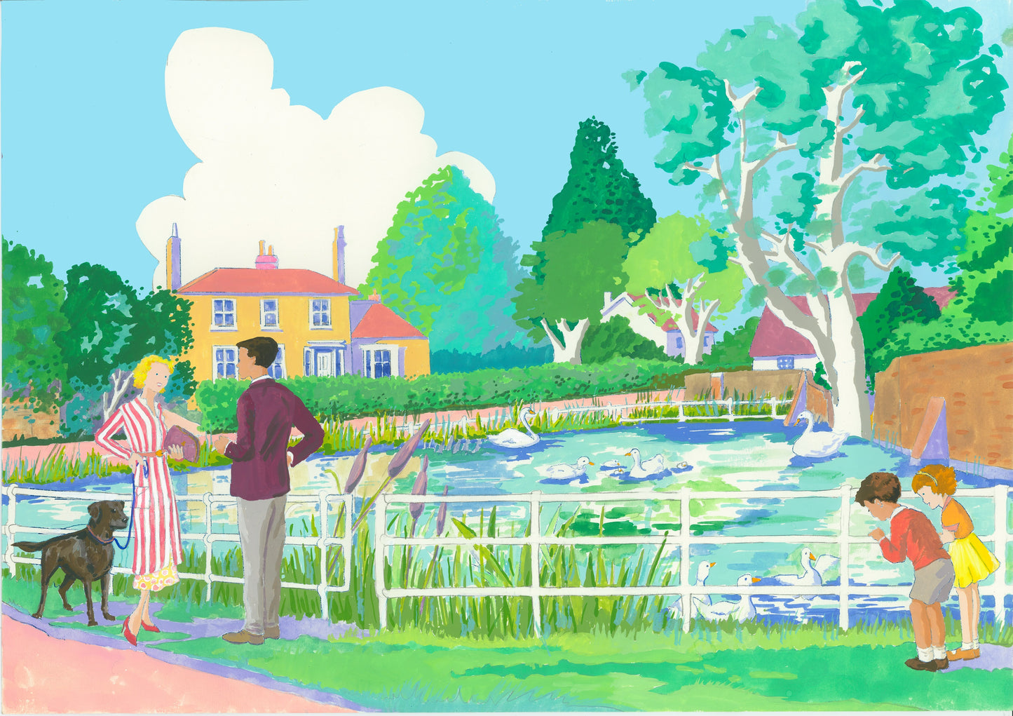 Wingrave Pond Original Painting