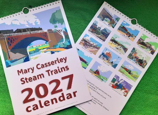 Steam Trains Calendar 2027