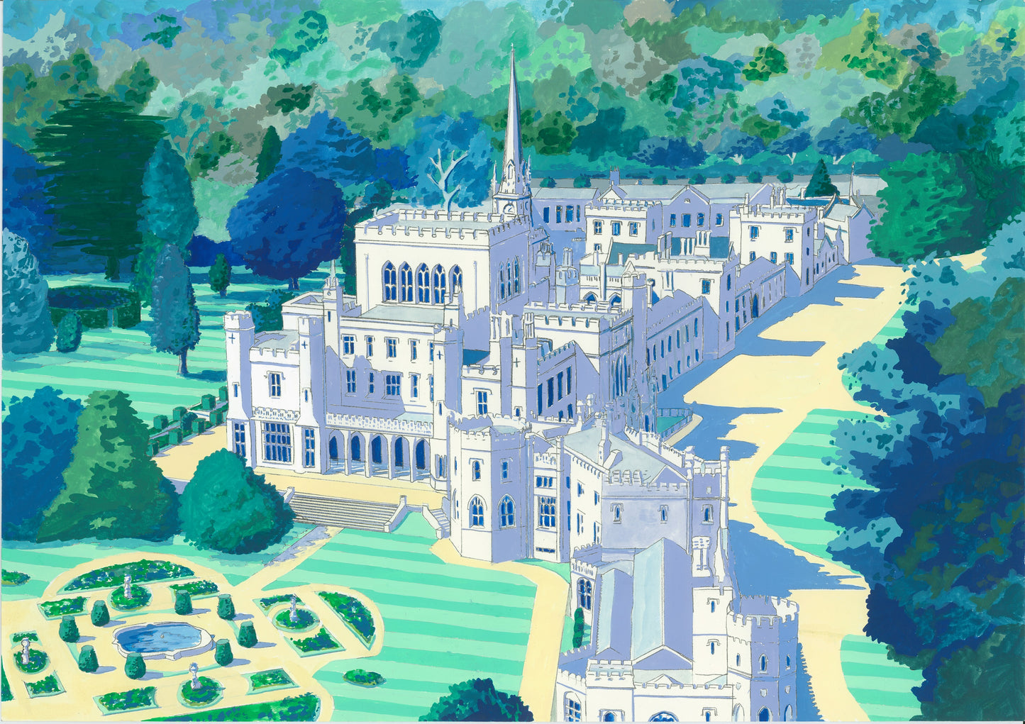 Ashridge House Aerial view