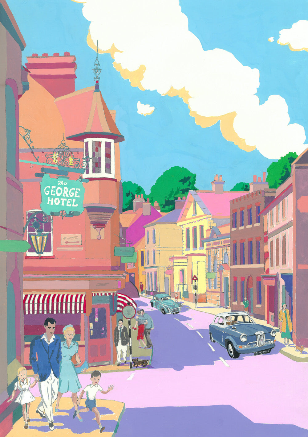 Tring High St Tea Towel