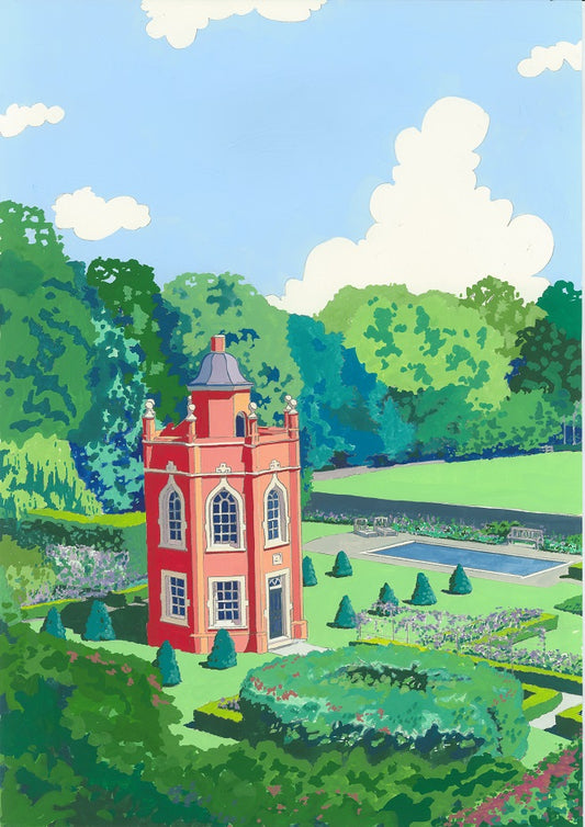 Wolverton Hall Folly in landscape