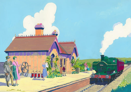 Aston Rowant Station Original Painting