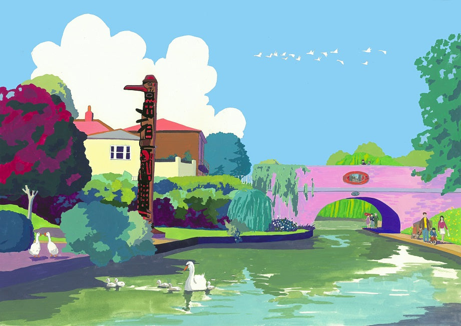 The Canal at Berkhamsted Original Painting