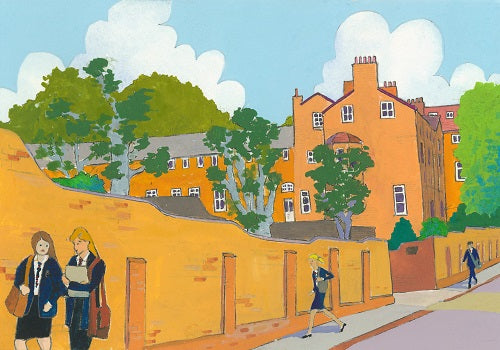 Chesham Road Berkhamsted Coming Down Original Painting NOW SOLD
