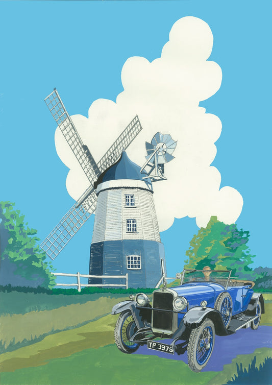 Cobstone Mill Turville Original Painting