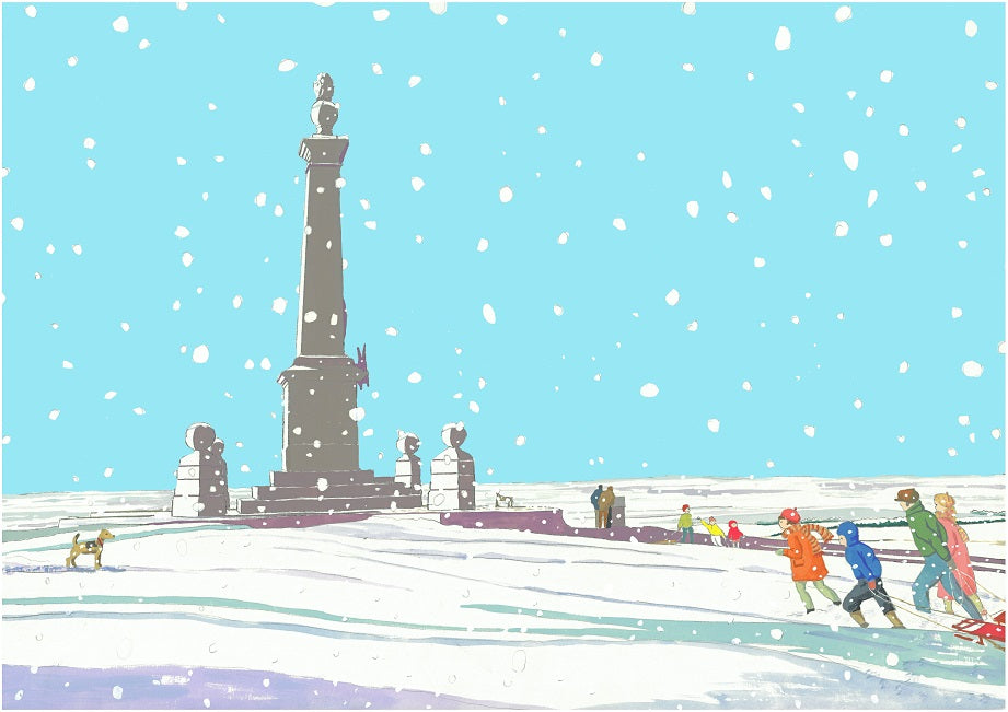 Coombe Hill in the snow Original Painting