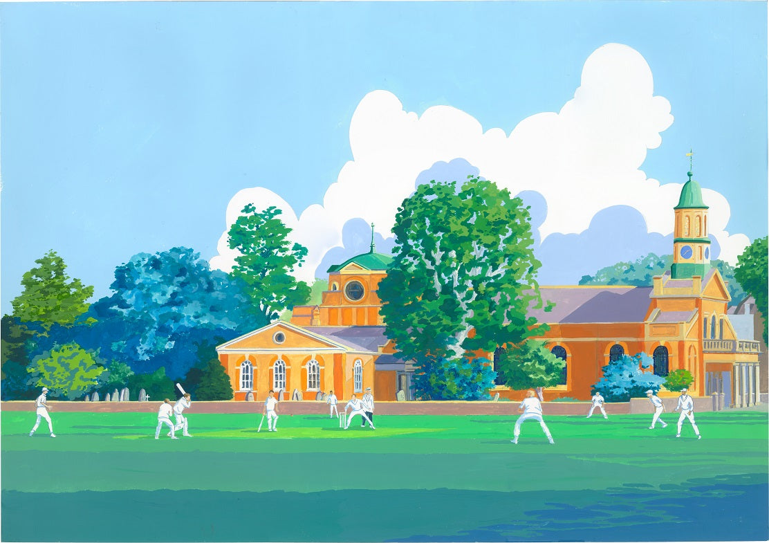 Kew Green Cricket Original Painting NOW SOLD