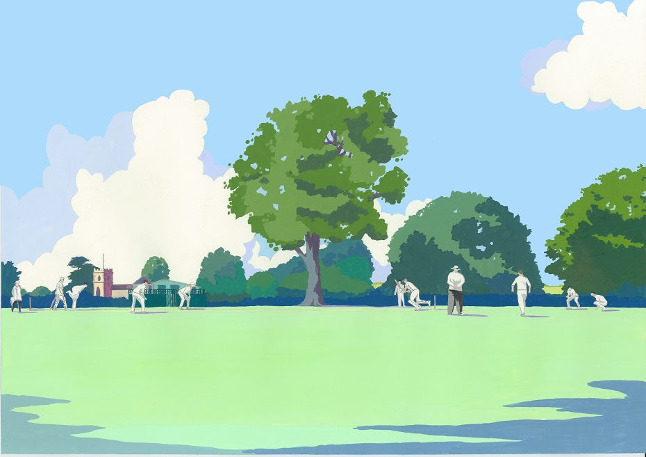 Little Gaddesden Cricket club Original Painting