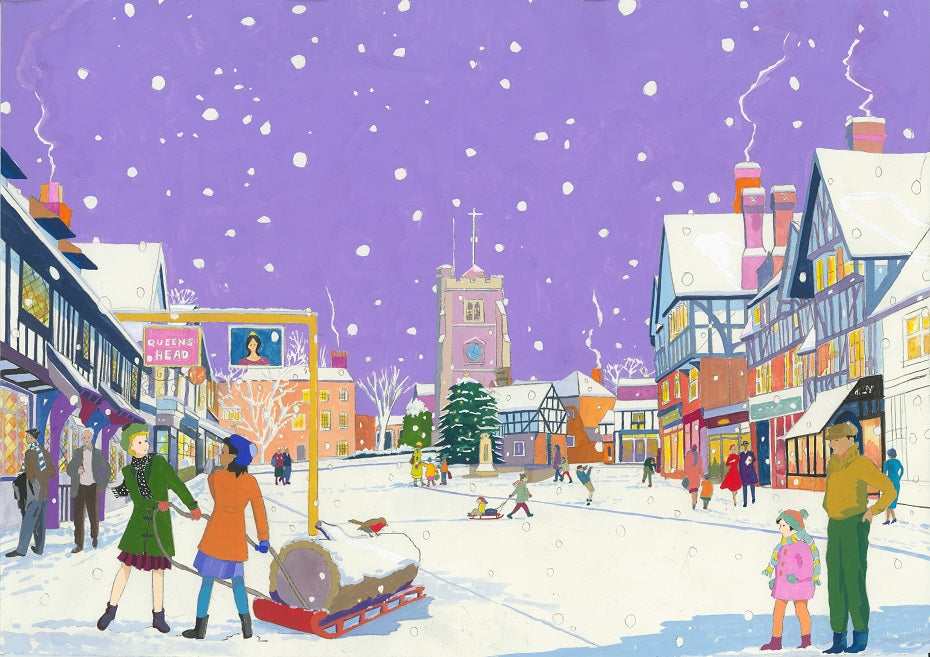 Pinner in the snow Original Painting