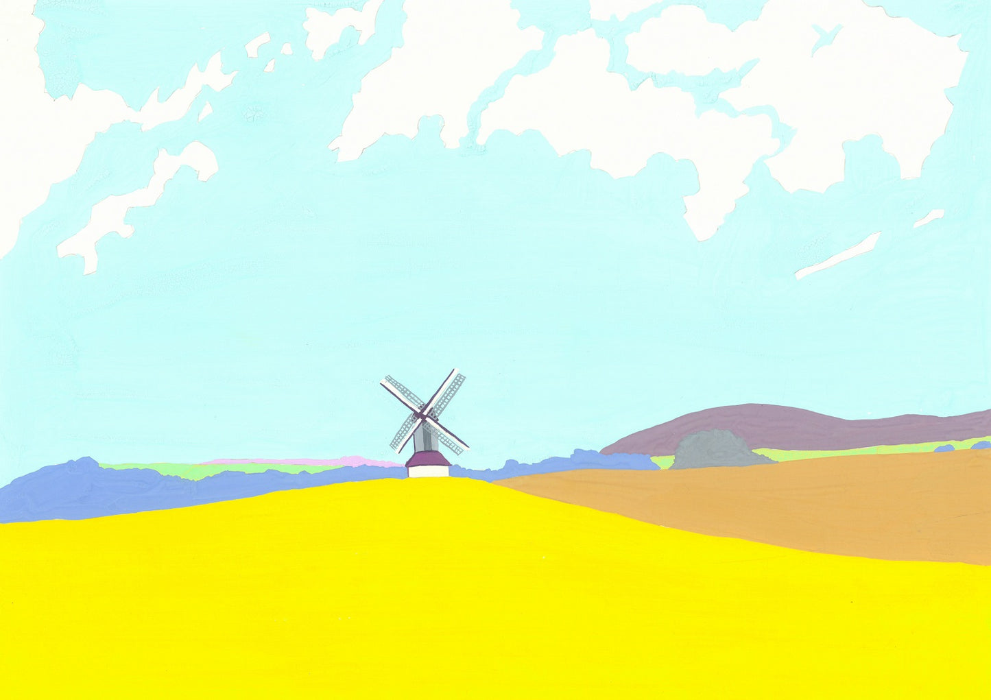 Pitstone Windmill Original Painting
