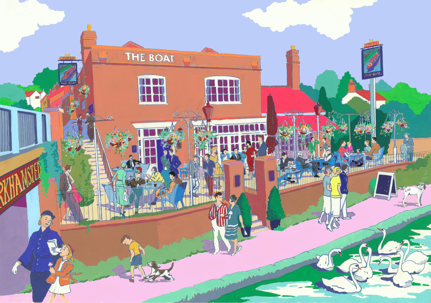 The Boat Berkhamsted Original Painting