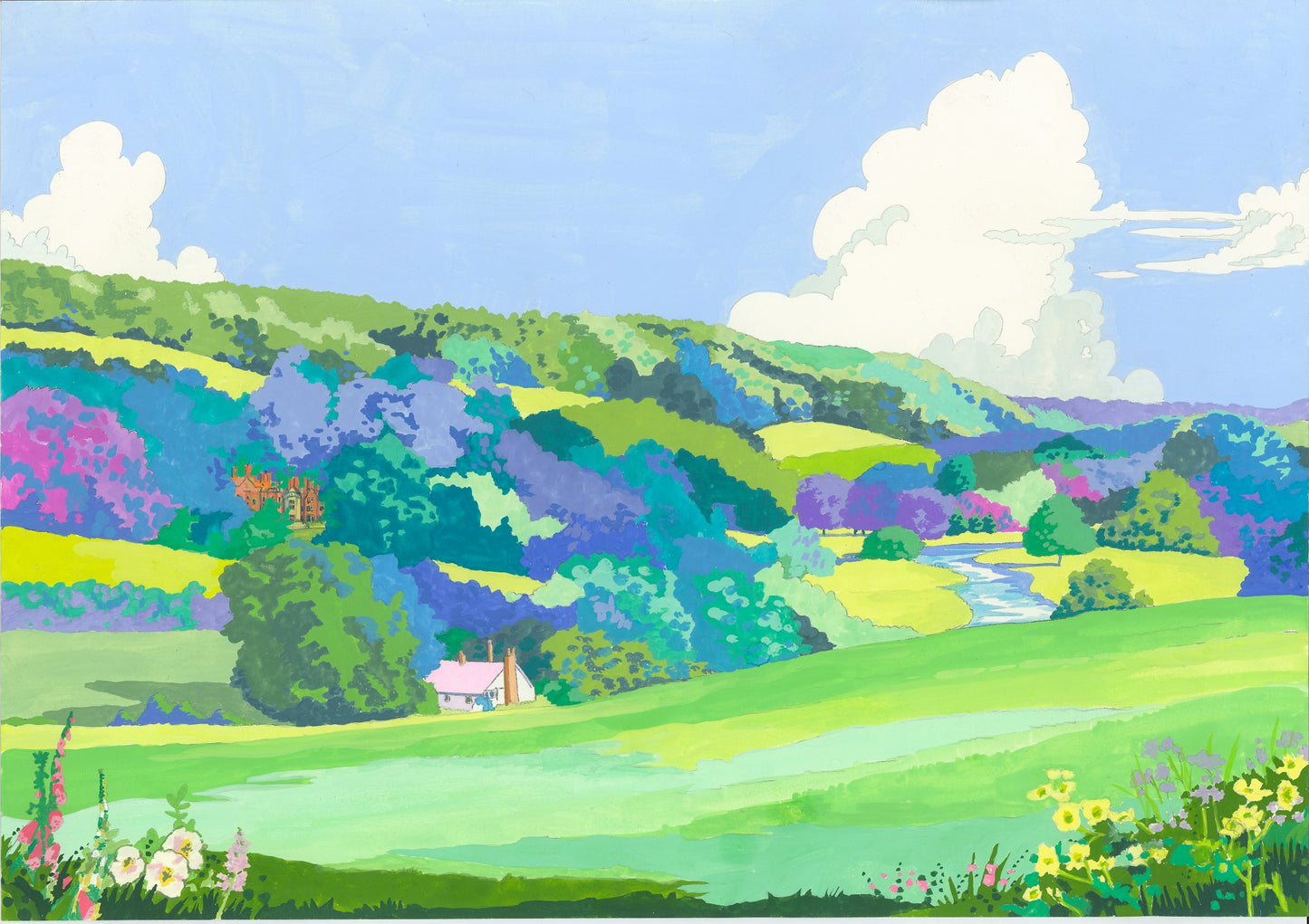 The Chess Valley Original Painting