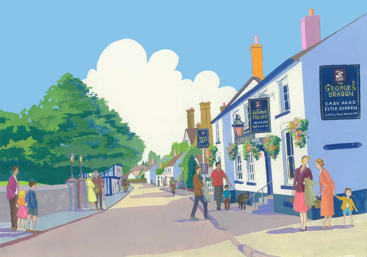 George and Dragon Northchurch Original Painting