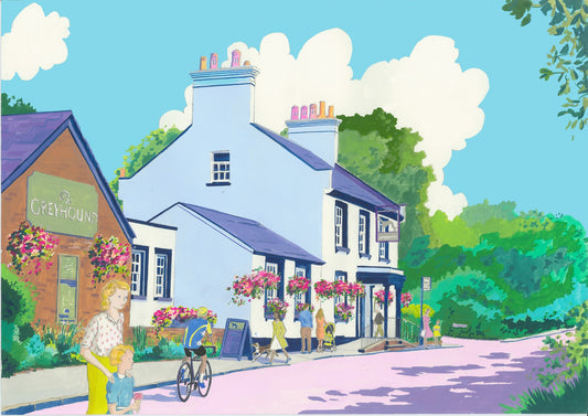 The Greyhound Wigginton Original Painting NOW SOLD