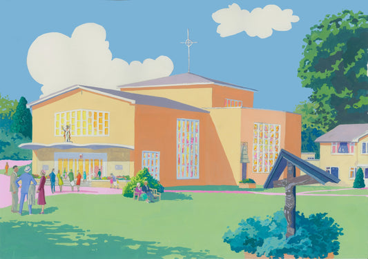The Sacred Heart RC Church Berkhamsted Original Painting