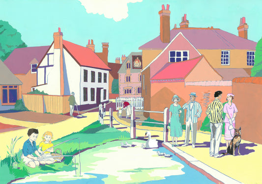 Wey Lane Chesham Original Painting