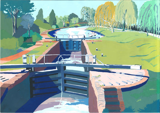 The Grand Union Canal Berkhamsted Original Painting